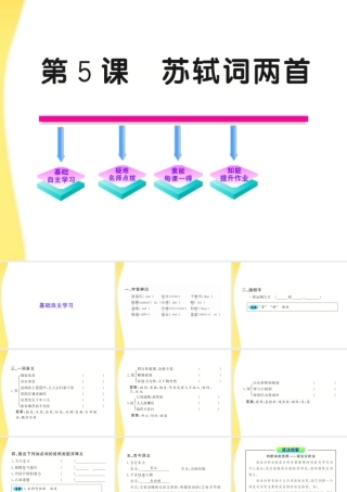 高中语文 25(苏轼词两首)课件 新人教版必修4 课件