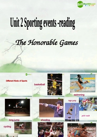 高中英语 Unit2 Sporting events-reading课件 牛津译林版必修4 课件