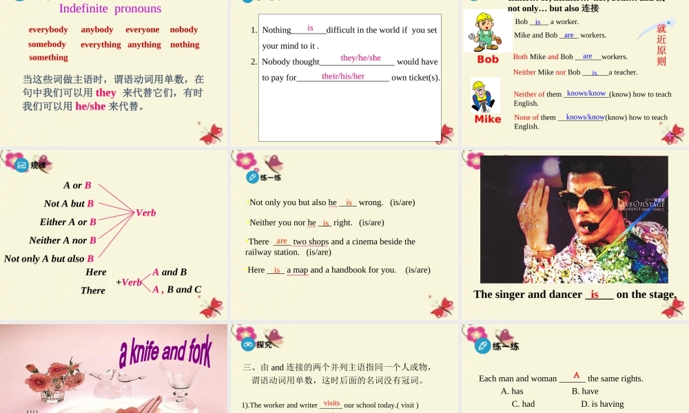 高中英语 Unit 1 Women of achievement Period 3 Grammar课件 新人教版必修4 课件