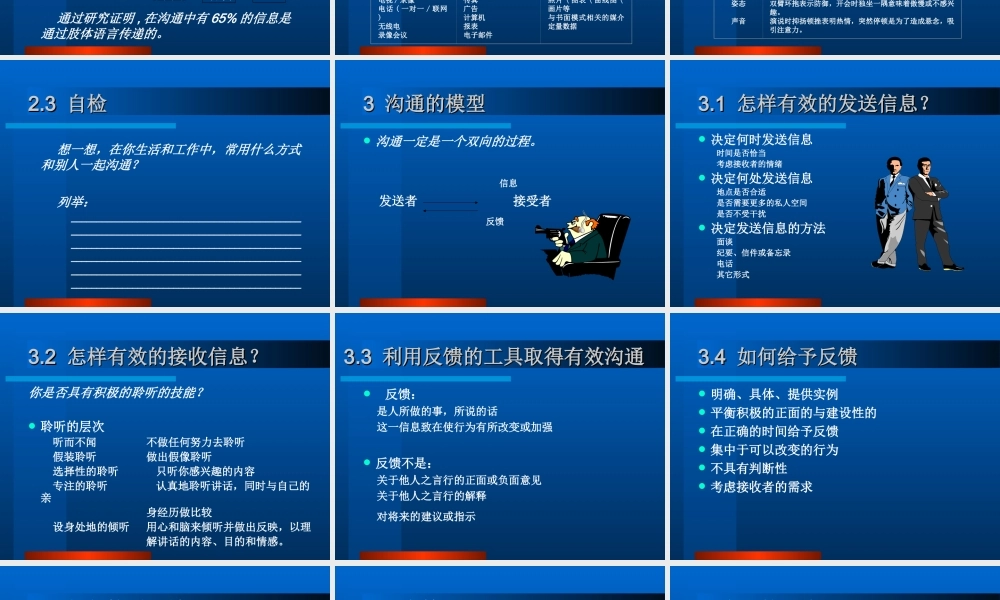 有效沟通(讲义)