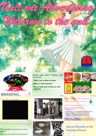 牛津版第四模块warming up 新课标 课件