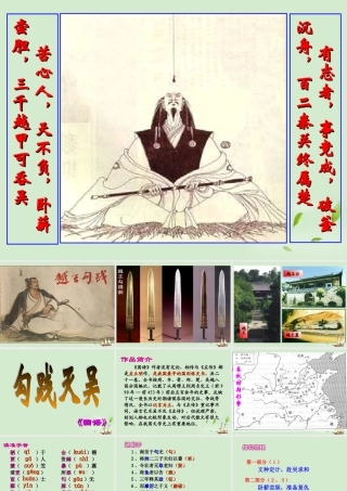 高中语文集体备课资料 勾践灭吴课件 北京版必修1 课件