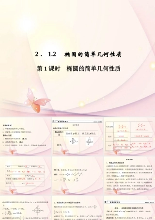 高中数学(212椭圆的简单几何性质)课件 新人教A版选修1-1 课件