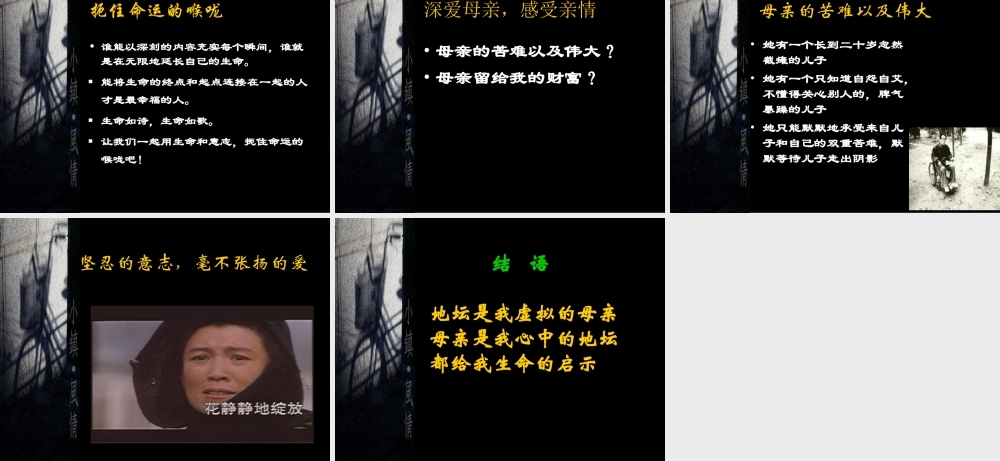 高中语文我与地坛课件