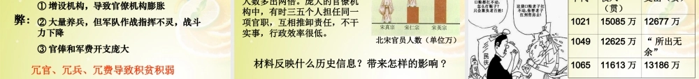 秋八年级历史与社会上册 第四单元 第三课 第一框 高度集权的北宋政治课件(1) 人教版 课件