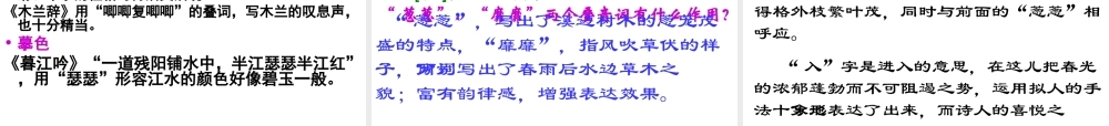 高三语文 古代诗歌鉴赏——语言复习课件