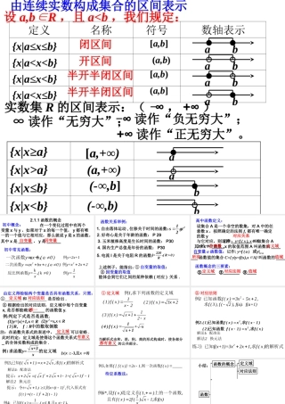 高中数学：211a-b函数的概念课件新人教版必修1 课件
