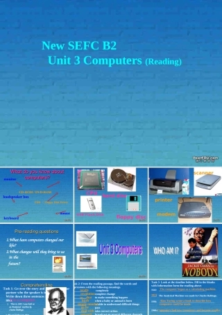 高一英语Unit3 Computers课件 新课标 必修2 课件