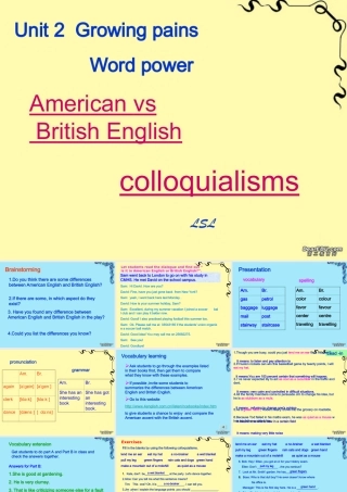 高一英语一模块二单元word power课件 牛津英语 课件