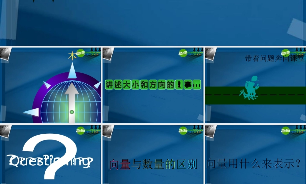 高中数学 21向量的实际背景及基本概念课件 新人教A版必修4 课件