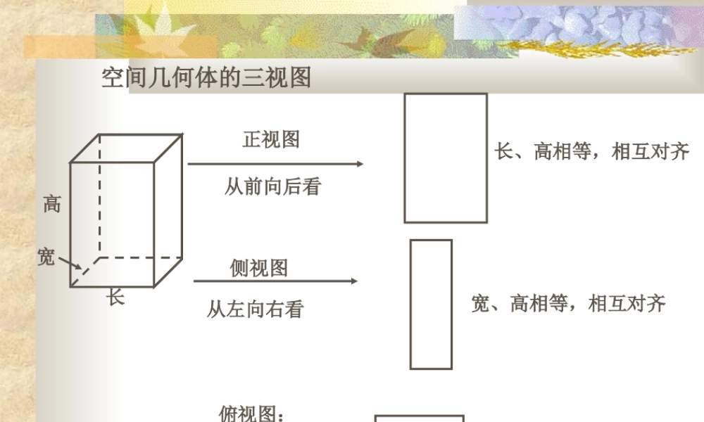 高中数学3 三视图课件新人教版 课件