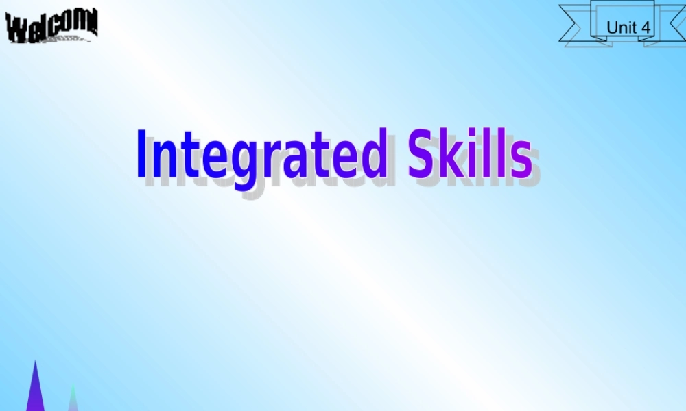 牛津版八年级英语Unit 4 A Charity Show--integrated skills [ty](ppt) 课件