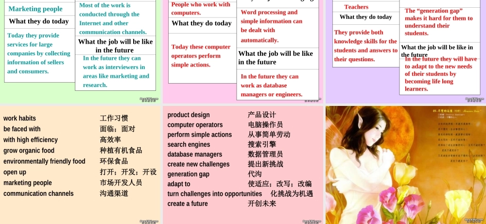 高二英语Unit6 Integrating skills课件 人教版 课件