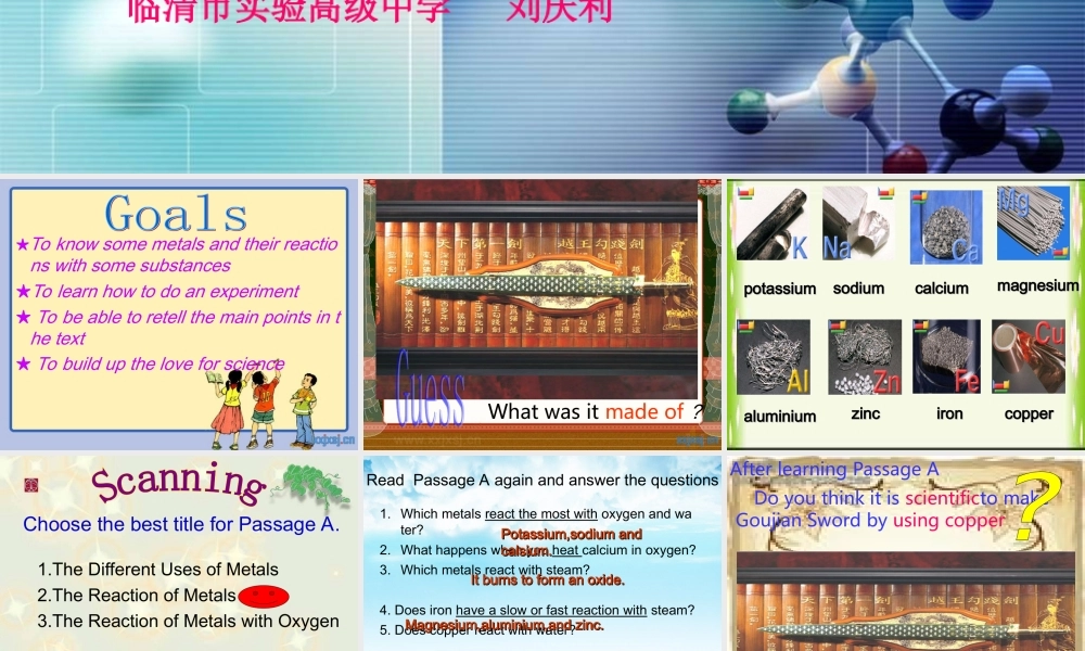 高中英语 Module5 reading课件外研版必修1 课件