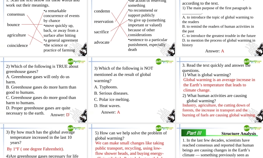 高中英语 Unit22 Lesson 1教学课件 北师大版选修8 课件