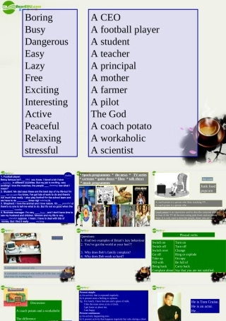 高中英语 Unit1 Lesson3(lifestyles)A Volunteer Teacher课件7 北师大版必修1 课件