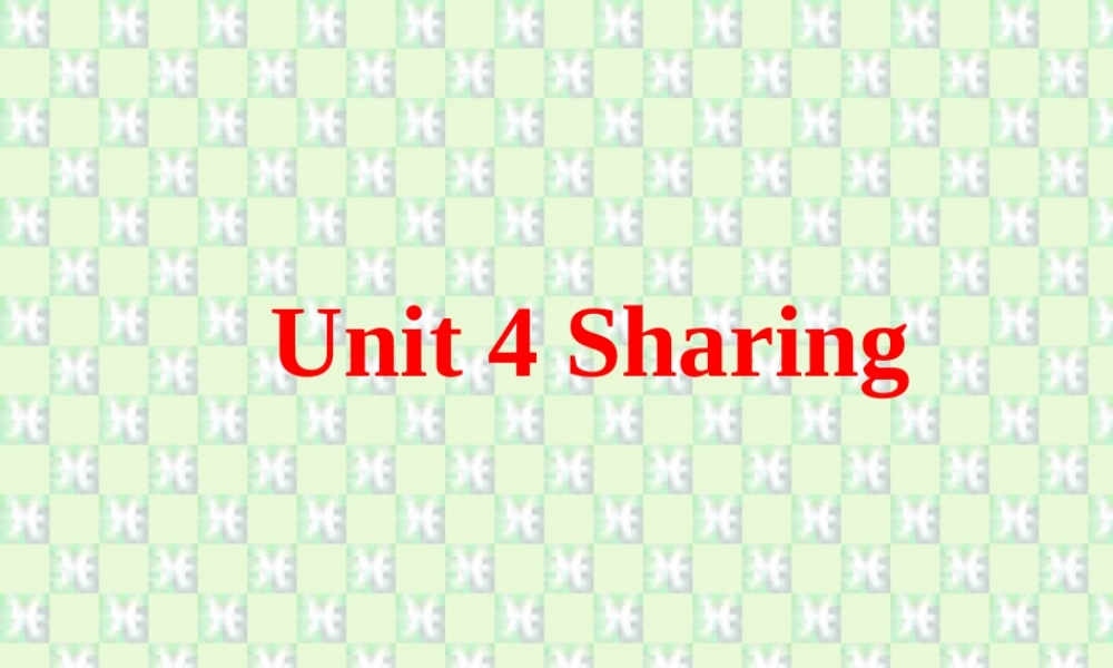 高二英语Unit4 Warming up and Reading课件 新课标 课件