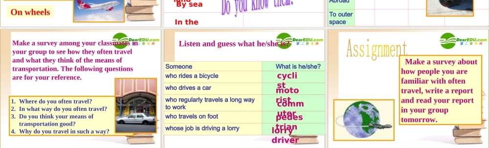 高中英语 Unit 9 warm-up课件 北师大版必修3 课件