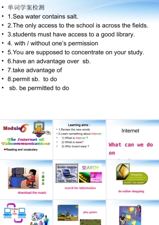 高中英语 Module 6 reading and vocabulary课件 外研版 课件