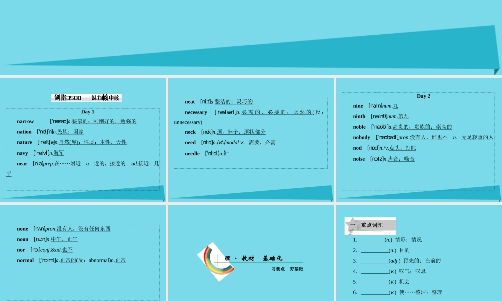 讲练测高考英语一轮复习 Module 1 Small Talk课件 外研版选修6 课件