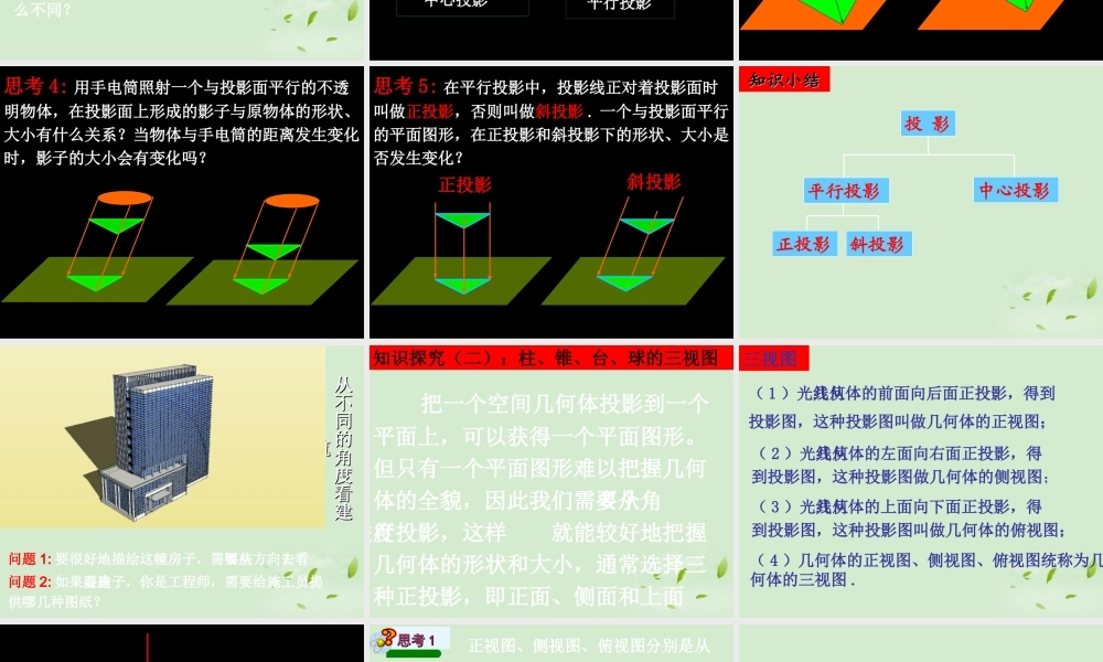 湖南省桃江四中高一数学(121空间几何体的三视图)课件