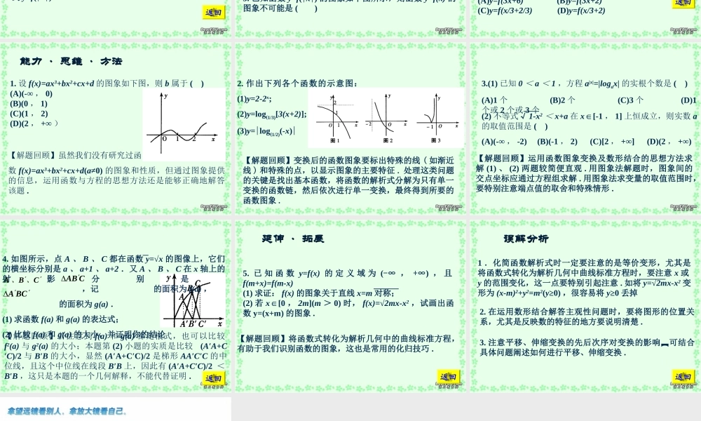高一数学函数的图象课件 苏教版 课件