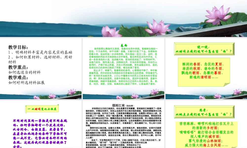 高考语文 浮想联翩—对作文选材的建议课件