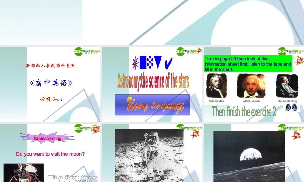 高中英语 415(Unit 4 Using language)课件 新人教版必修3 课件