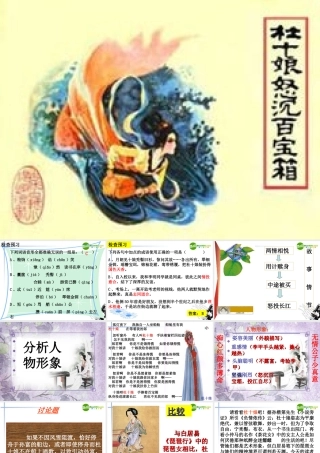 高中语文(杜十娘怒沉百宝箱)课件 人教版第四册 课件