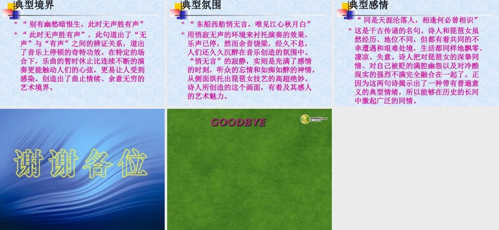 高三语文 琵琶行2复习课件