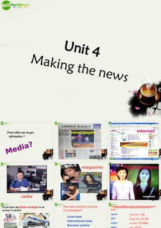 高中英语 Unit4(Making the news)课件54 新人教版必修5 课件