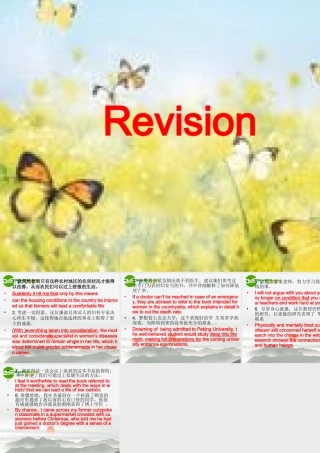 高中英语：第一单元词汇重组课件人教版必修4 课件