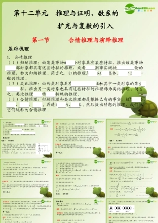 高考数学 推理与证明、数系与复数专题复习课件