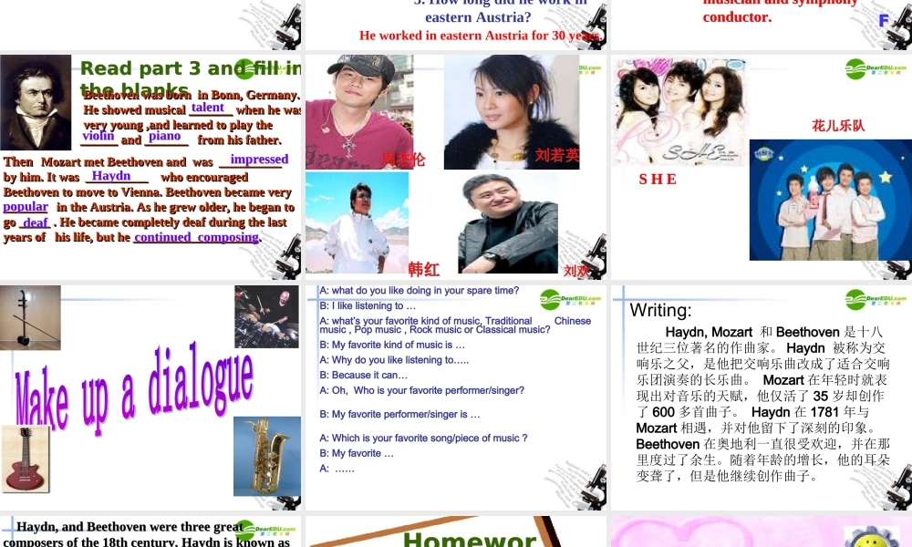 高中英语 Module3 Reading课件2 外研版必修2 课件