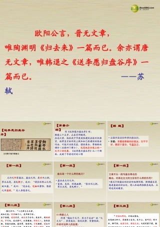 高二语文 送李愿归盘谷序课件 华东师大版 课件