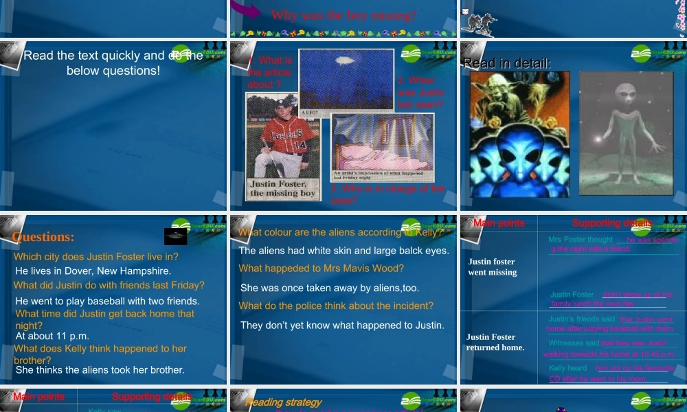 高中英语 模块2U1reading课件 牛津版必修2 课件