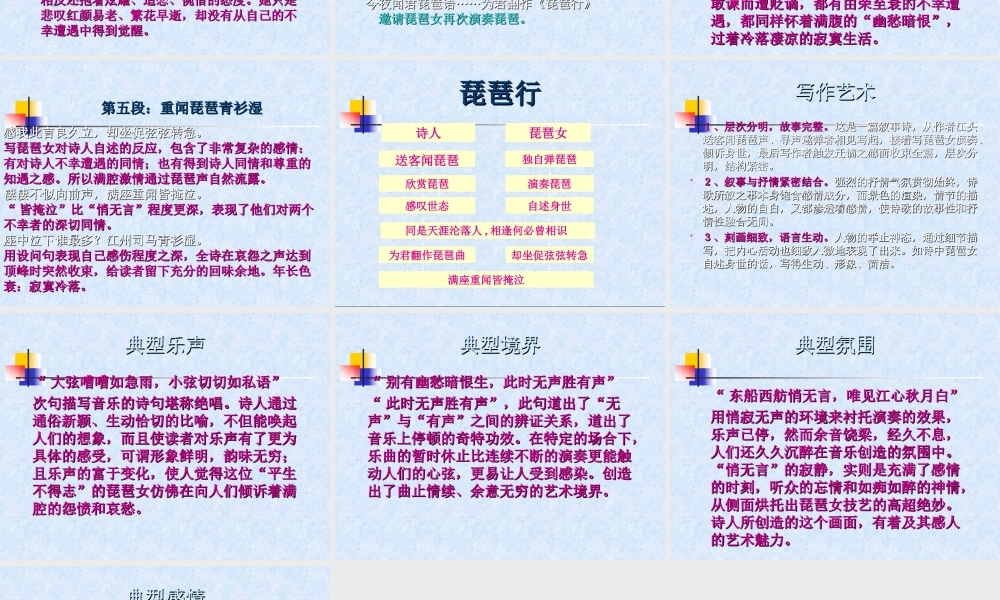 高中语文琵琶行(并序)课件人教版第三册 课件