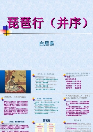 高中语文琵琶行(并序)课件人教版第三册 课件