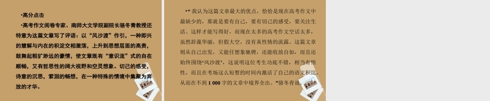 高三语文二轮复习课件：第2部分 第5章 专题3议论性散文(安徽专版) 课件