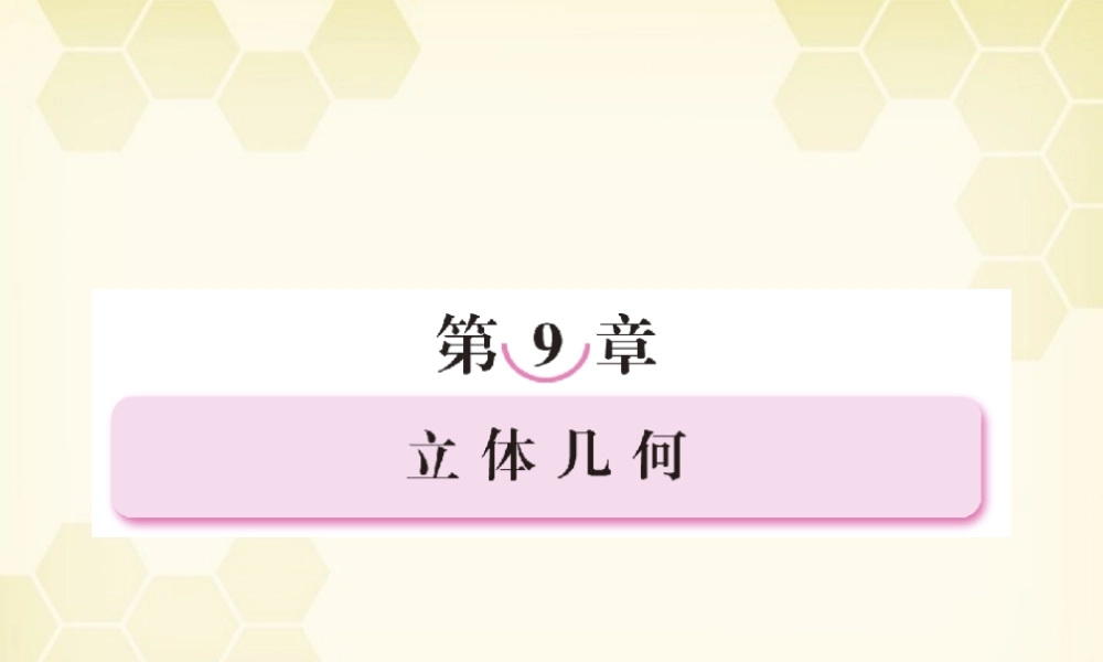 高三数学一轮复习 空间几何体课件 新人教B版 课件