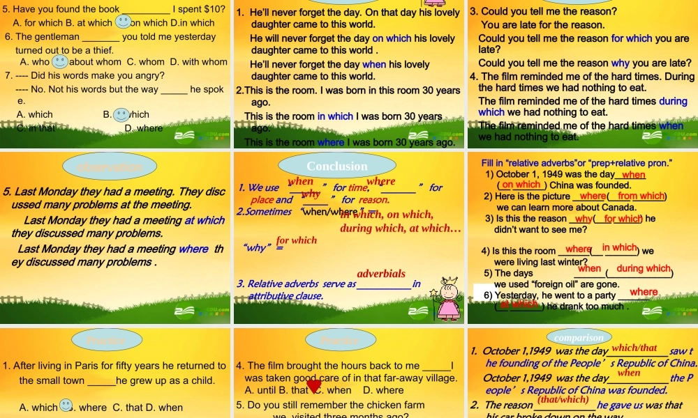 高一英语定语从句Module 1 Unit 2课件牛津版必修1 课件