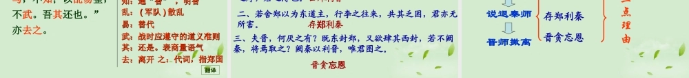高中语文(烛之武退秦师)课件3 新人教版必修1 课件
