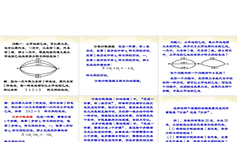 高中数学 11(两个基本原理)课件 新人教B版选修2-3 课件
