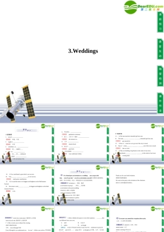 高中英语 unit 3 Celebration 3Weddings课件 新人教版必修1 课件