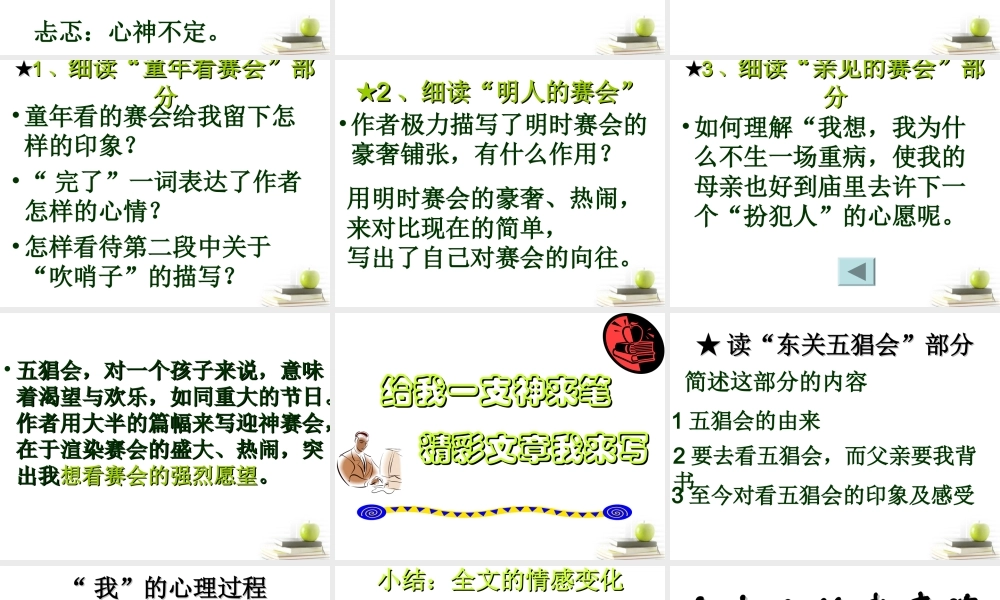 高二语文(五猖会)3课件 新人教版 课件