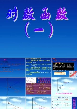 高一数学 22 对数函数课件 新人教A版必修1 课件