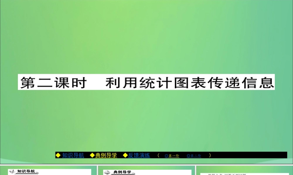 秋八年级数学上册 第十五章 数据的收集与表示 15.2 数据的表示(第2课时)利用统计图表传递信息课件 (新版)华东师大版 课件