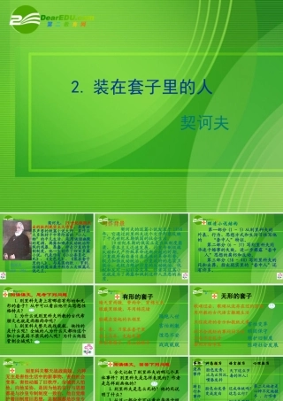 高中语文 装在套子里的人 教学课件 新人教版必修5 课件