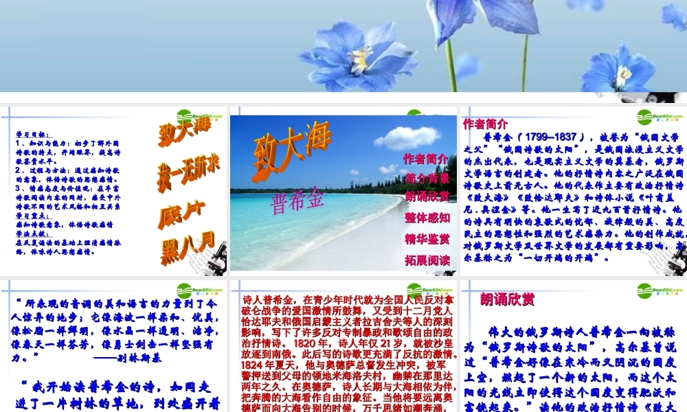 高中语文 26(外国诗歌四首)课件1 粤教版必修2 课件