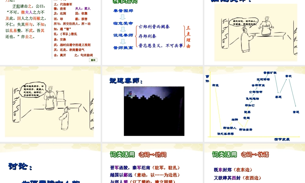 高中语文 411(烛之武退秦师)课件 苏教版必修1 课件